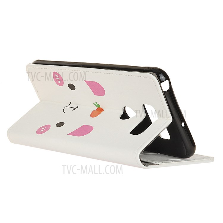 Pattern Printing Magnetic Leather Stand Case for LG K61 - Cartoon Pattern-2