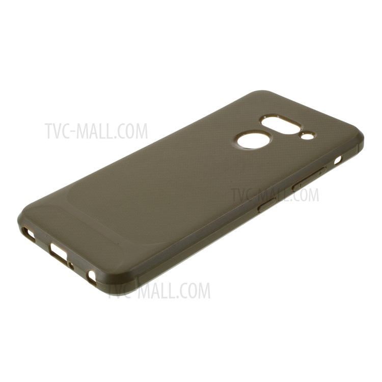 Anti-drop TPU Carbon Fiber Series Cover for LG G8 ThinQ - Green-4