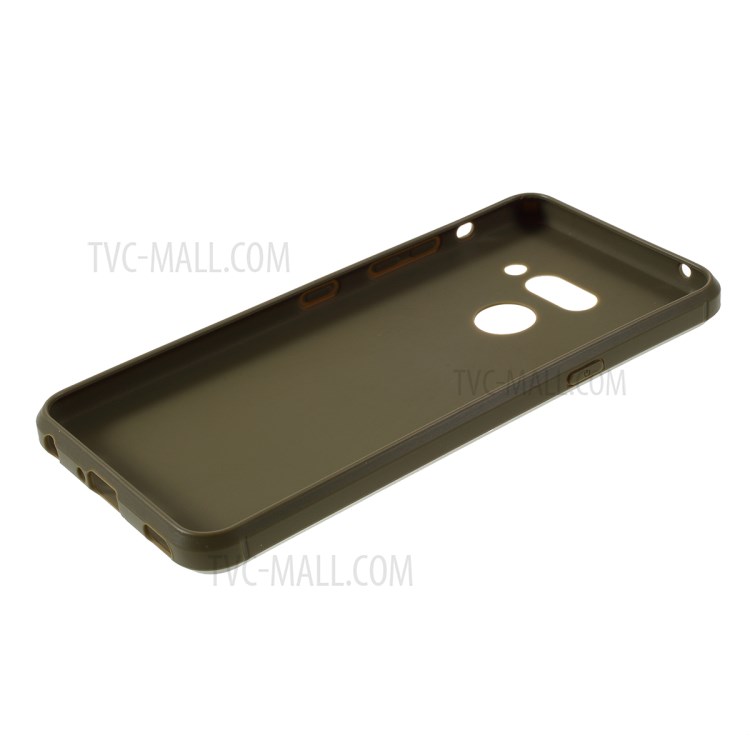 Anti-drop TPU Carbon Fiber Series Cover for LG G8 ThinQ - Green-5