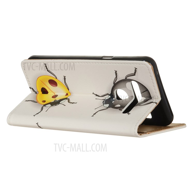 Pattern Printing Wallet Leather Magnetic Shell for LG K41S - Ladybugs-5