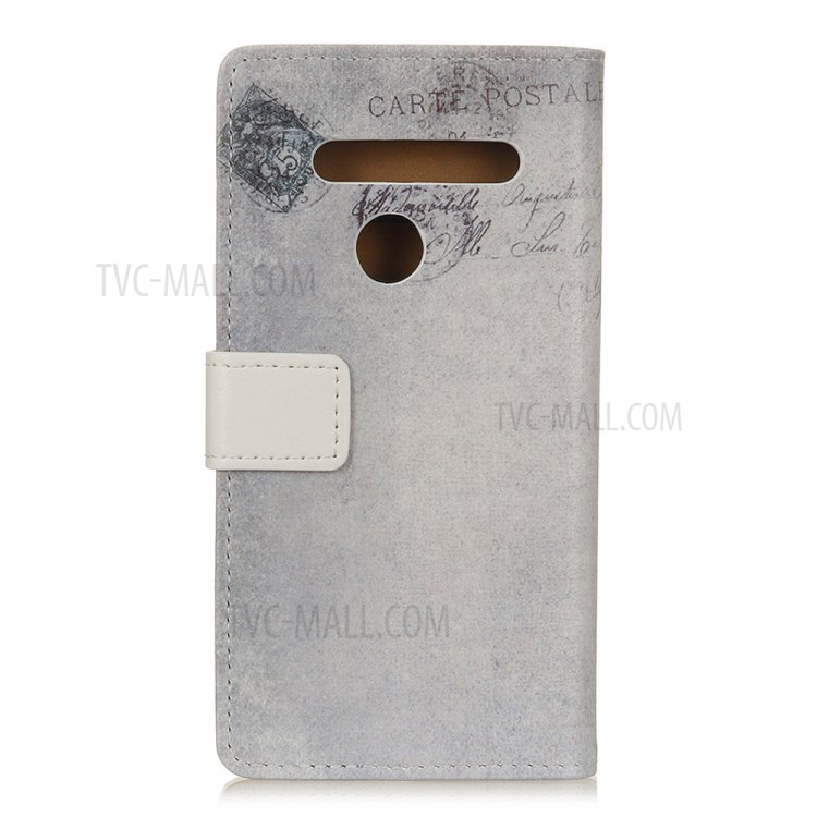 Pattern Printing Wallet Leather Magnetic Shell for LG K41S - US Flag and Cat Holding Heart-2