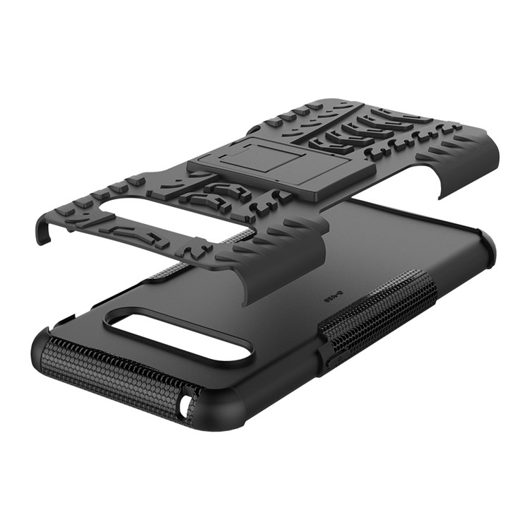 Case Híbrido PC + TPU Anti-slip Con Kickstand Para LG V60 ThinQ 5G - Negro-7