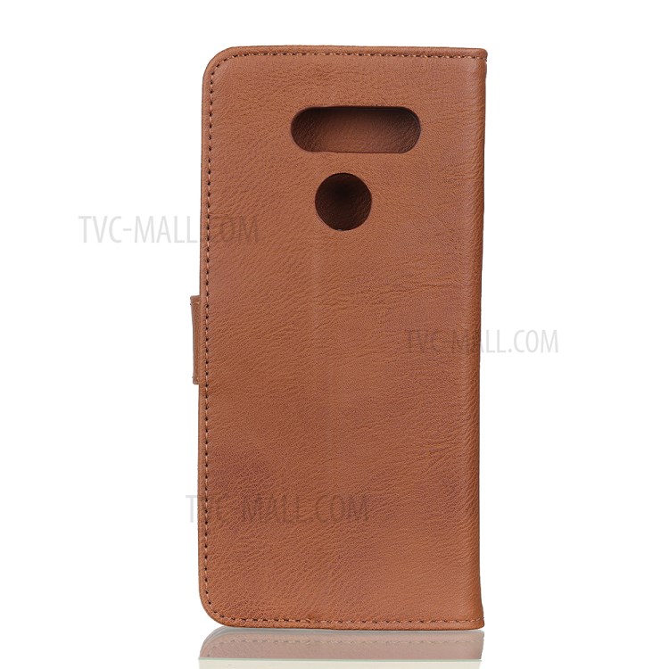 KHAZNEH Wallet Leather Stand Case for LG K51S/K41S - Brown-8