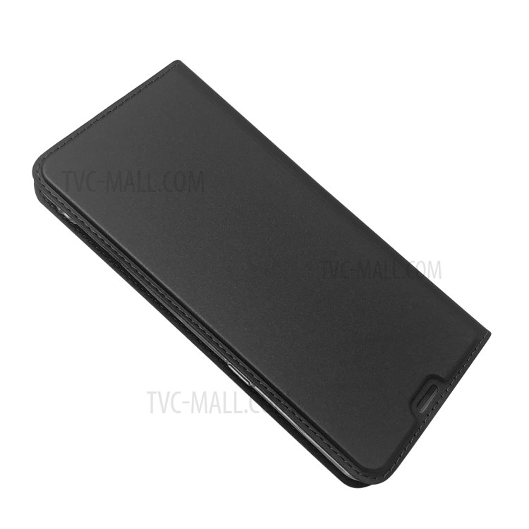 Magnetic Adsorption Leather Stand Case with Card Slot for LG V50 ThinQ 5G - Black-3