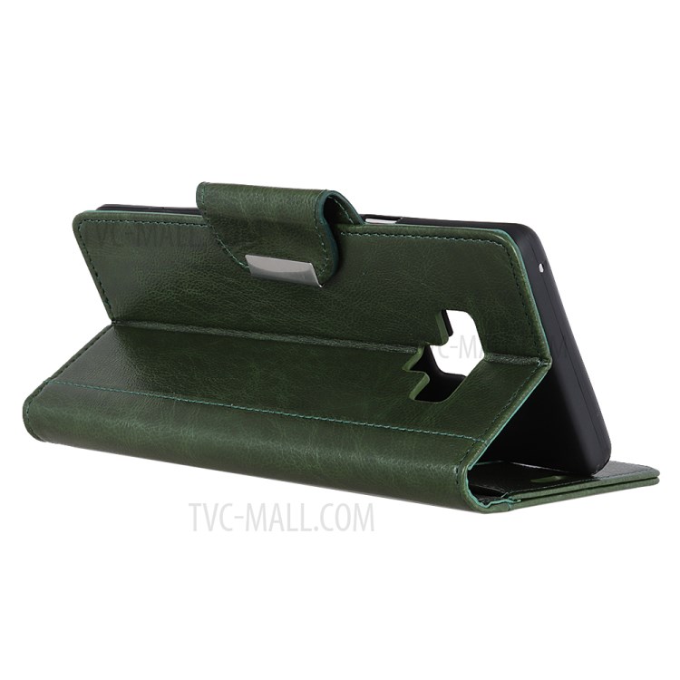 Protection Textured PU Leather Wallet Case Cover for LG Stylo 6 - Green-3