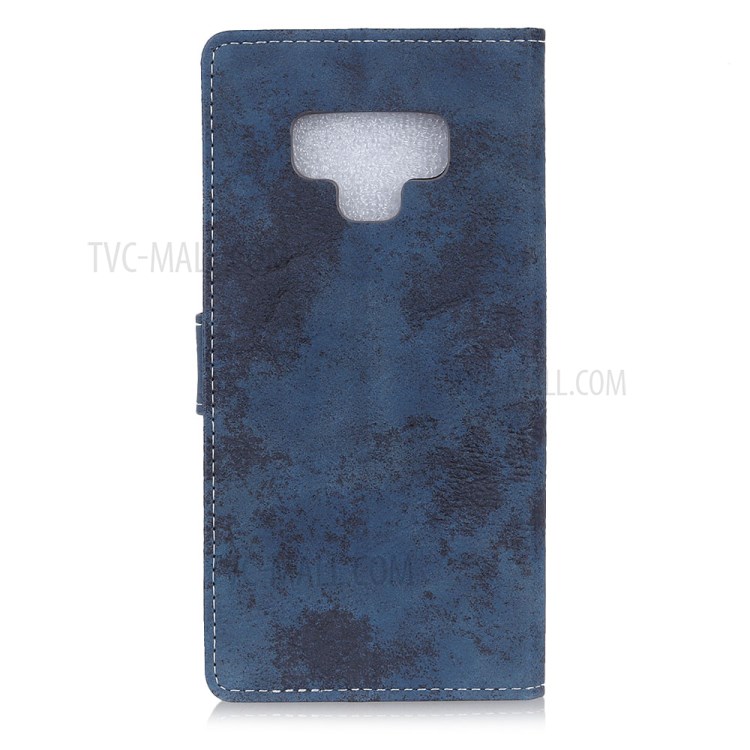 Vintage Style Wallet Leather Stand Case for LG Stylo 6 - Blue-2