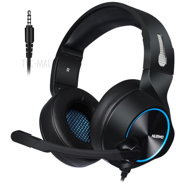 NUBWO N11 Gaming Headset 3.5mm Wired Gaming Headphones with Microphone - Black / Blue-8