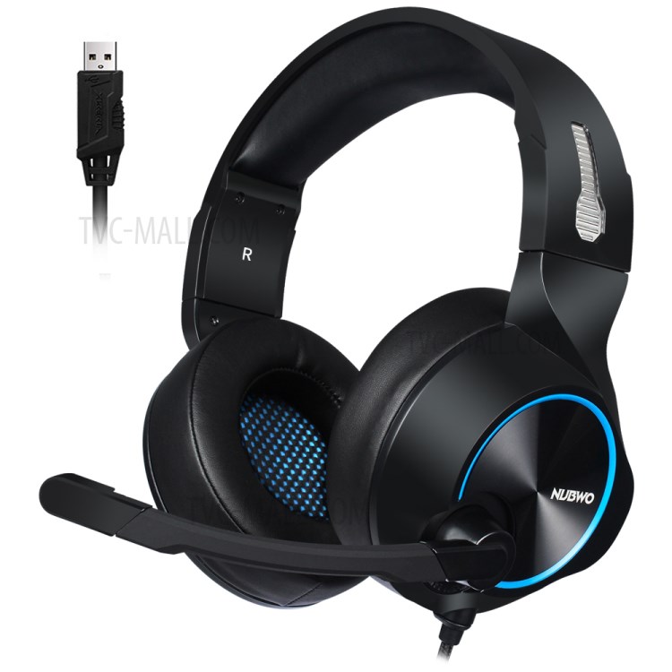 NUBWO N11 Casque Casque De Jeu USB Avec Microphone - Noir / Bleu-7