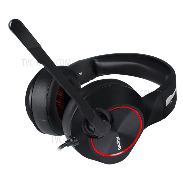 NUBWO N11 Casque Casque De Jeu USB Avec Microphone - Noir / Rouge-4