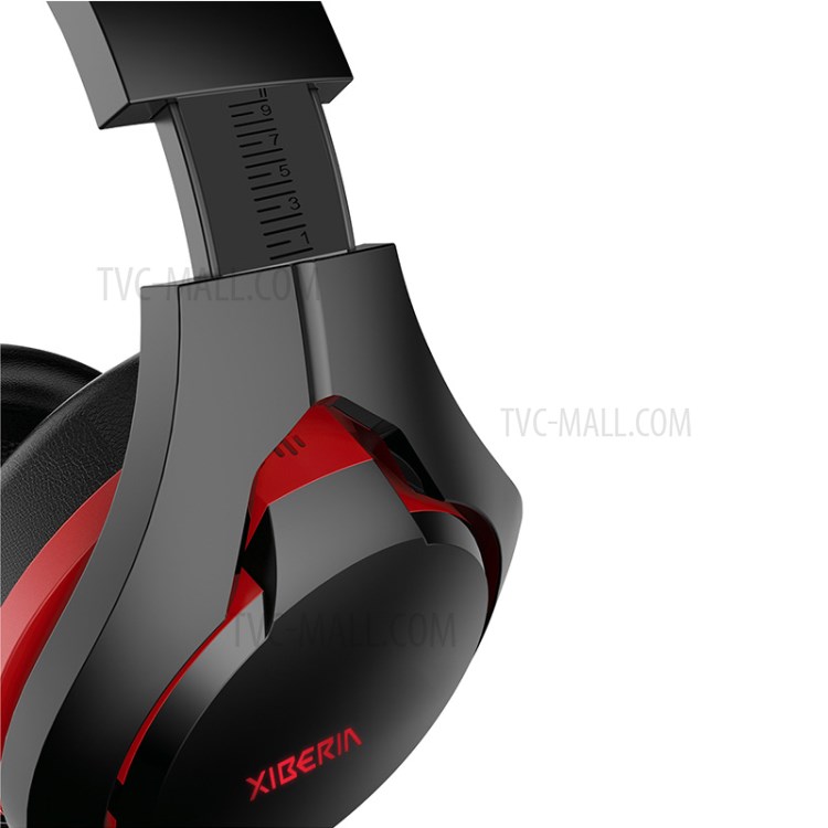XIBERIA V22U Gaming Headset USB Wired Earphones with Microphone and LED Light - Red-6