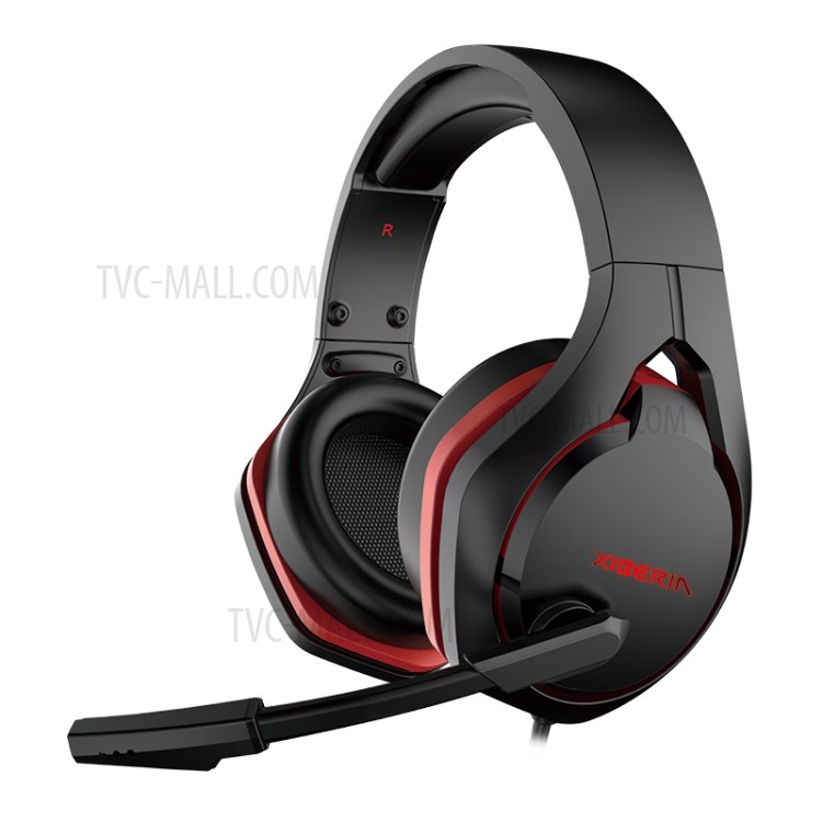 XIBERIA V22U Gaming Headset USB Wired Earphones with Microphone and LED Light - Red-7