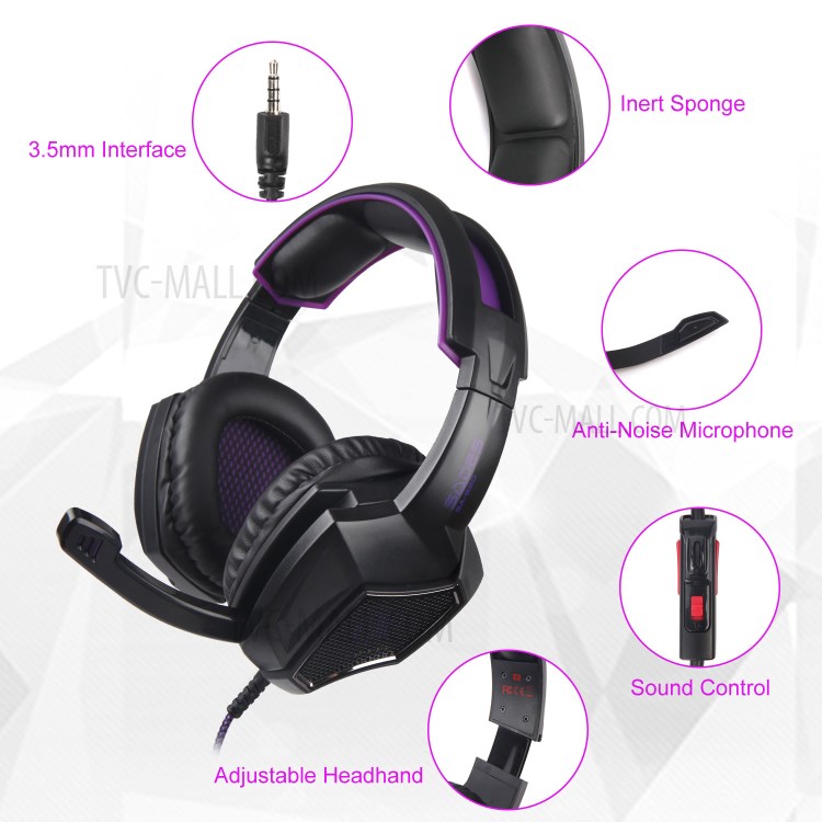 SADES A920 Camo 3.5mm Wired Gaming Headset Headphone for Xbox One Mobile Phone Laptop PC-5
