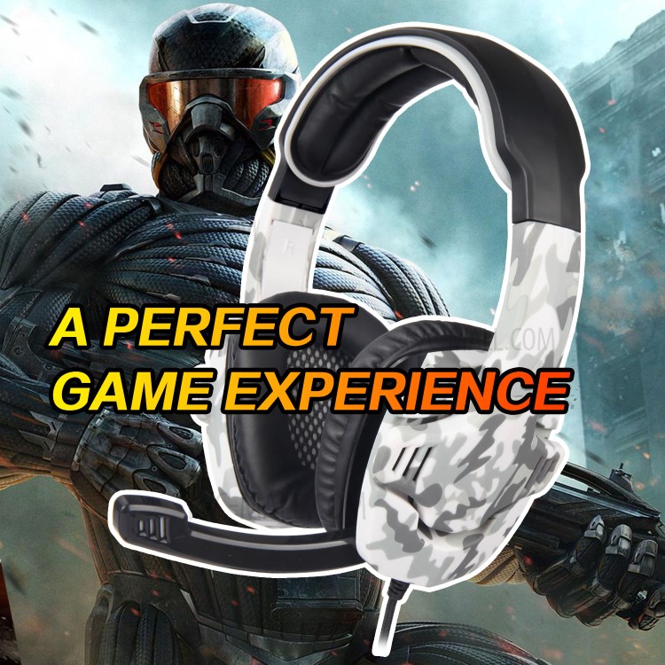SADES SA708 Camo 3.5mm Wired Gaming Headset Headphone for Xbox One Mobile Phone Laptop PC-8