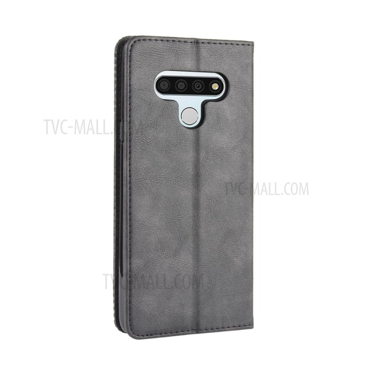 Retro Leather with Wallet Phone Case for LG Stylo 6 - Black-7