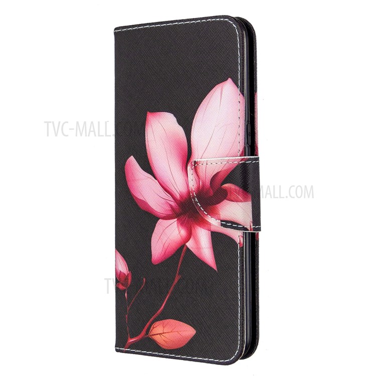 Pattern Printing Wallet Leather Protective Case for LG K61 - Vivid Flower-6