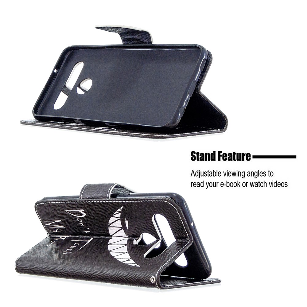 Pattern Printing Stand Leather Wallet Mobile Case for LG K61 - Do not Touch My Phone-2