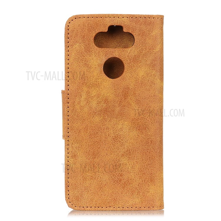 Premium Vintage-Leder-Mappenkasten Für LG K31 - Braun-3