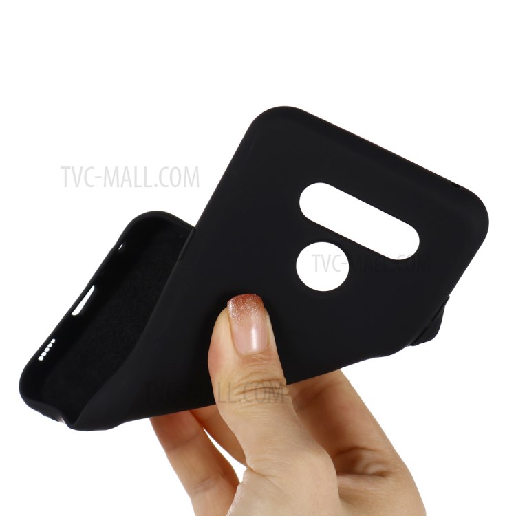 Liquid Silicone Cell Phone Case for LG K50 - Black-4