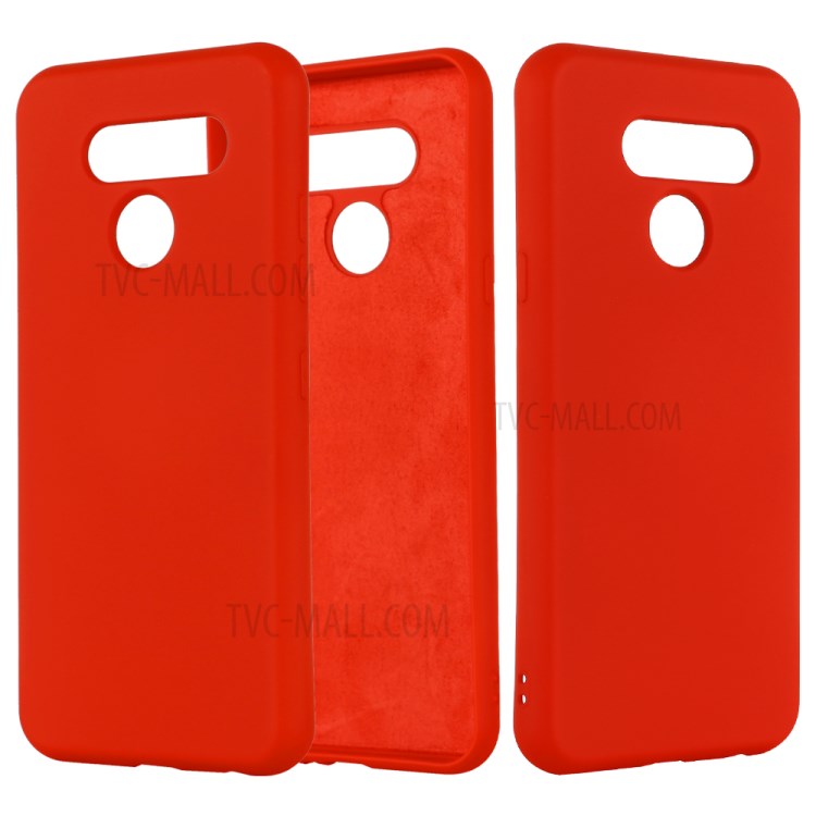 Liquid Silicone Cell Phone Case for LG K50 - Red-1