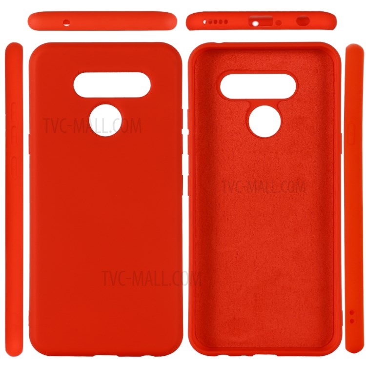 Liquid Silicone Cell Phone Case for LG K50 - Red-2
