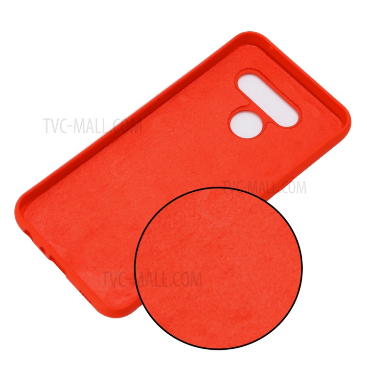 Liquid Silicone Cell Phone Case for LG K50 - Red-3
