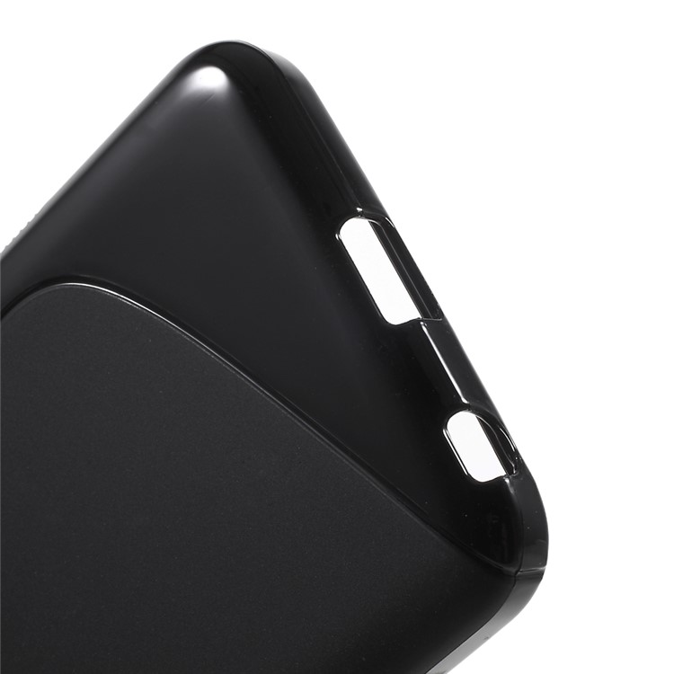 S-Shape Gel TPU Cover Case for LG Nexus 5X - Black-4