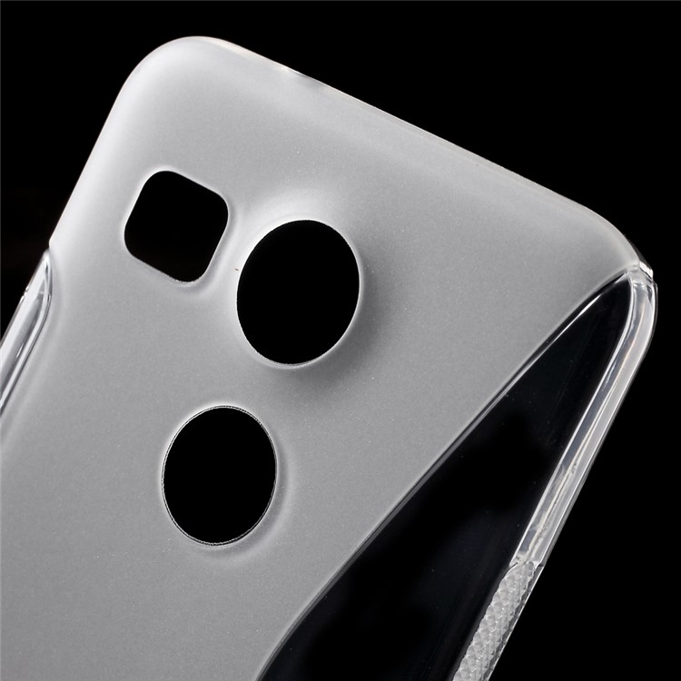 S-Shape Soft TPU Gel Case Cover for LG Nexus 5X - Transparent-5