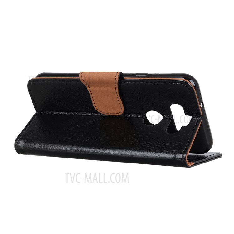 Stylish Nappa Texture Split Leather Wallet Case for LG K31/Aristo 5-11