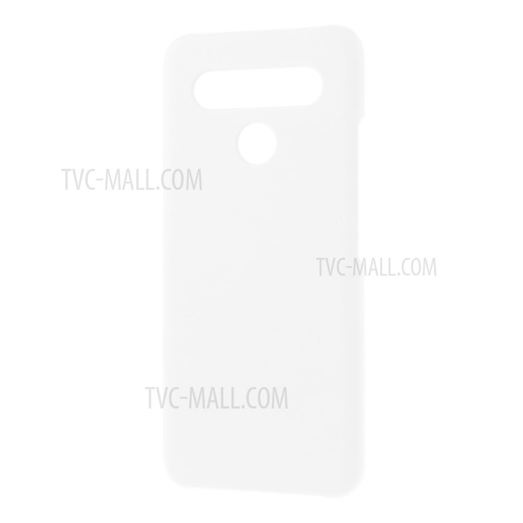 Rubberized Hard PC Case for LG K41S - White-2