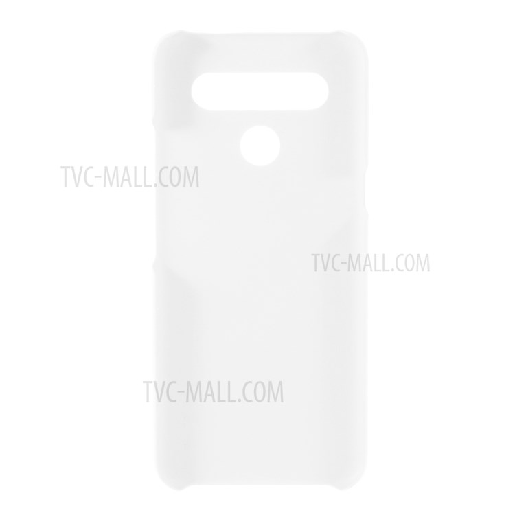 Rubberized Hard PC Case for LG K41S - White-3