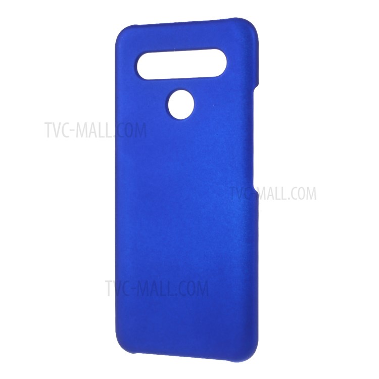 Rubberized Hard PC Case for LG K41S - Dark Blue-2