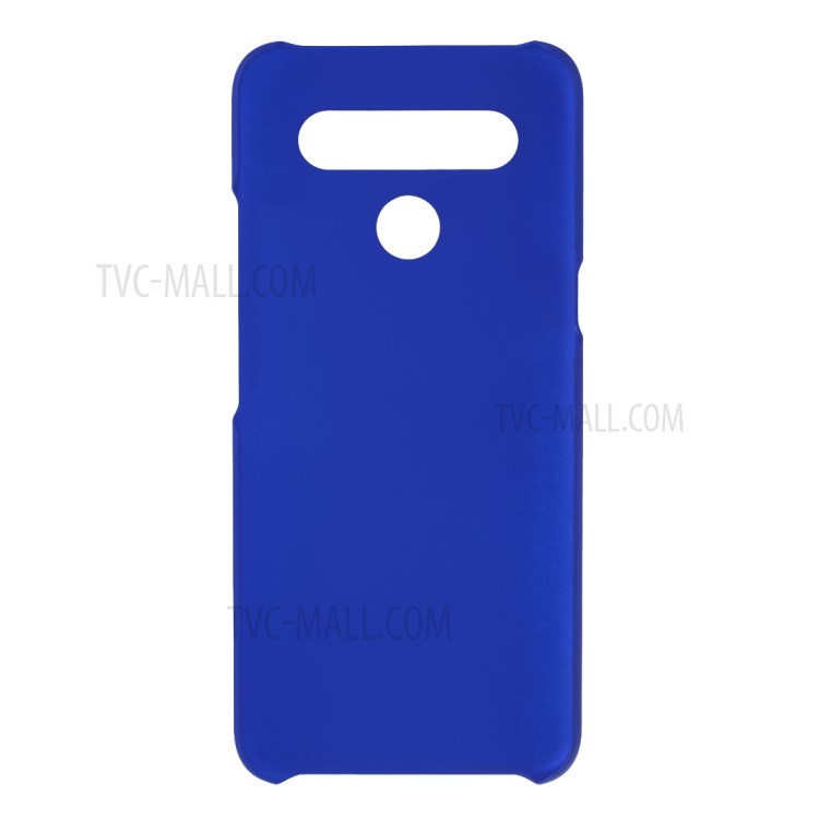 Rubberized Hard PC Case for LG K41S - Dark Blue-3