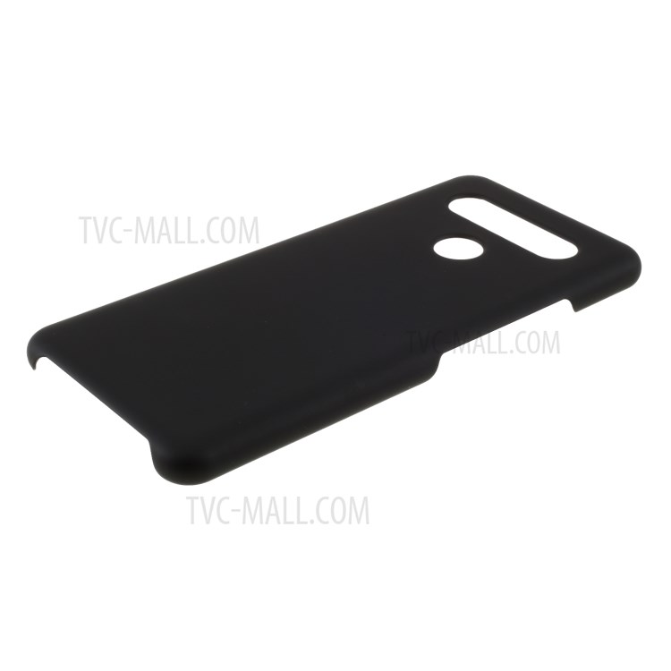 Caixa De Plástico Rígido Emborrachado Para LG K51S - Preto-5