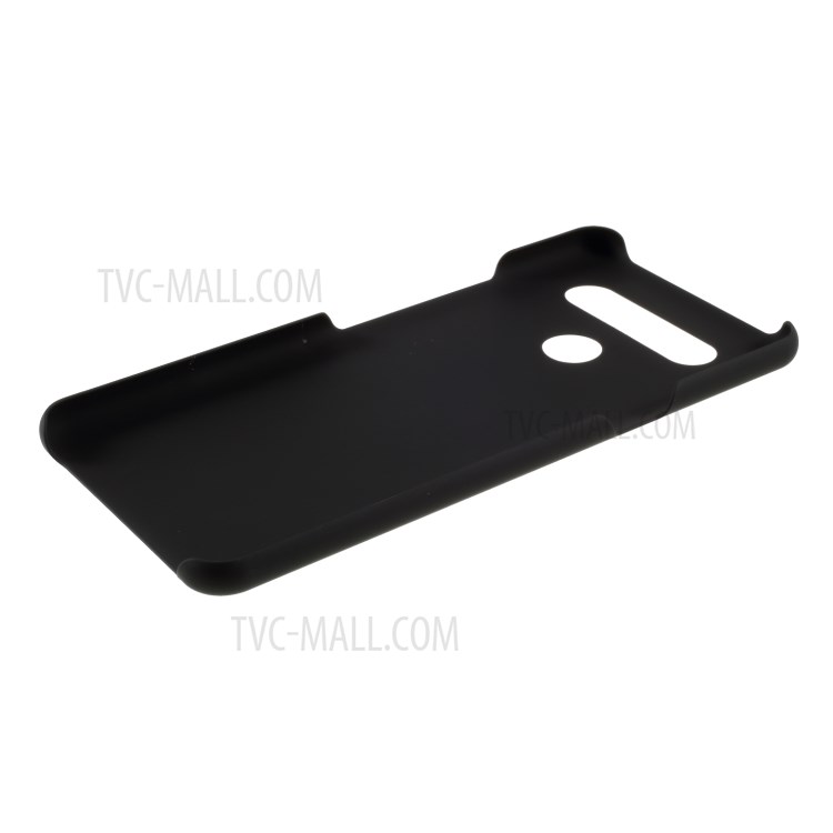 Caixa De Plástico Rígido Emborrachado Para LG K51S - Preto-6
