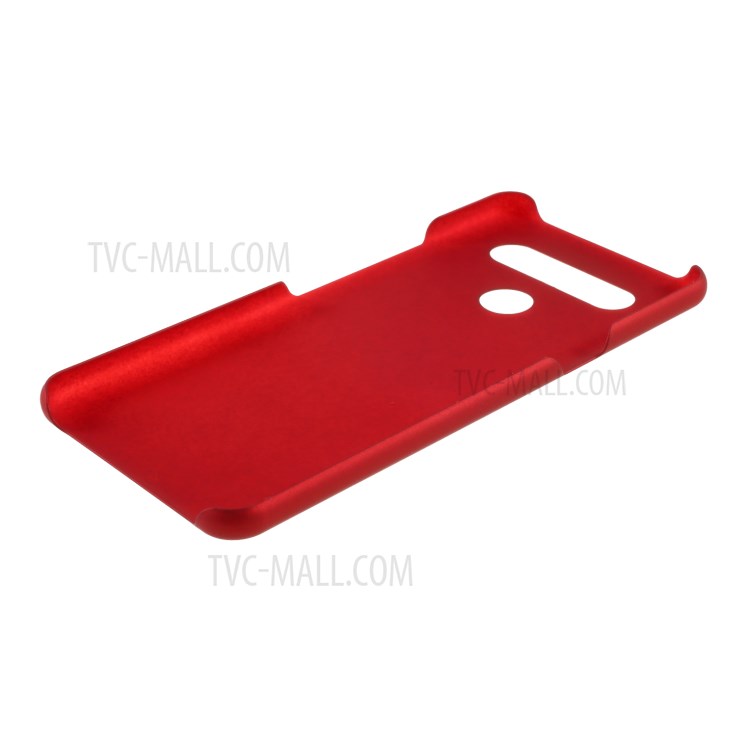 Étui en Plastique Dur Caoutchouté Pour LG K51S - Rouge-5