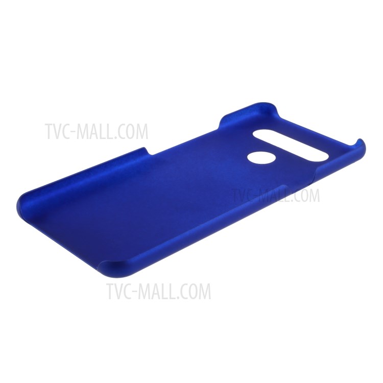 Rubberized Hard Plastic Case for LG K51S - Dark Blue-5