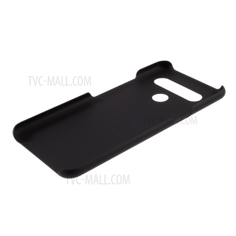 Gummierte Plastik -handy -handy -hülle Für LG K61 - Schwarz-5