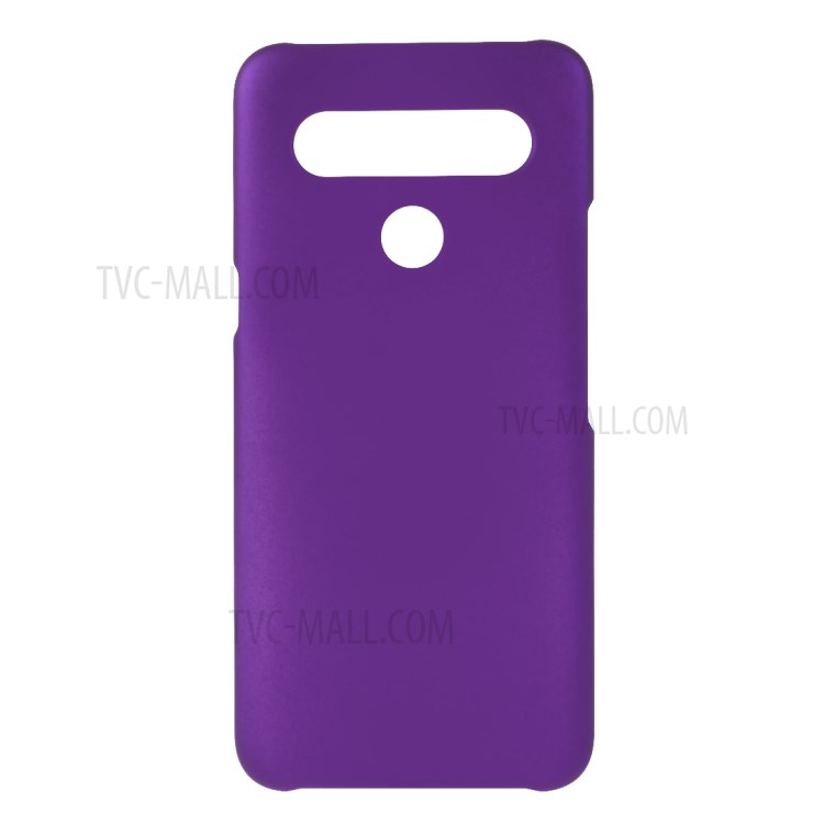 Rubberized Plastic Cell Phone Case for LG K61 - Purple-1