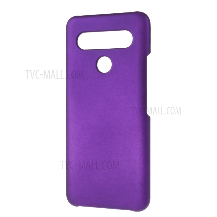 Rubberized Plastic Cell Phone Case for LG K61 - Purple-2