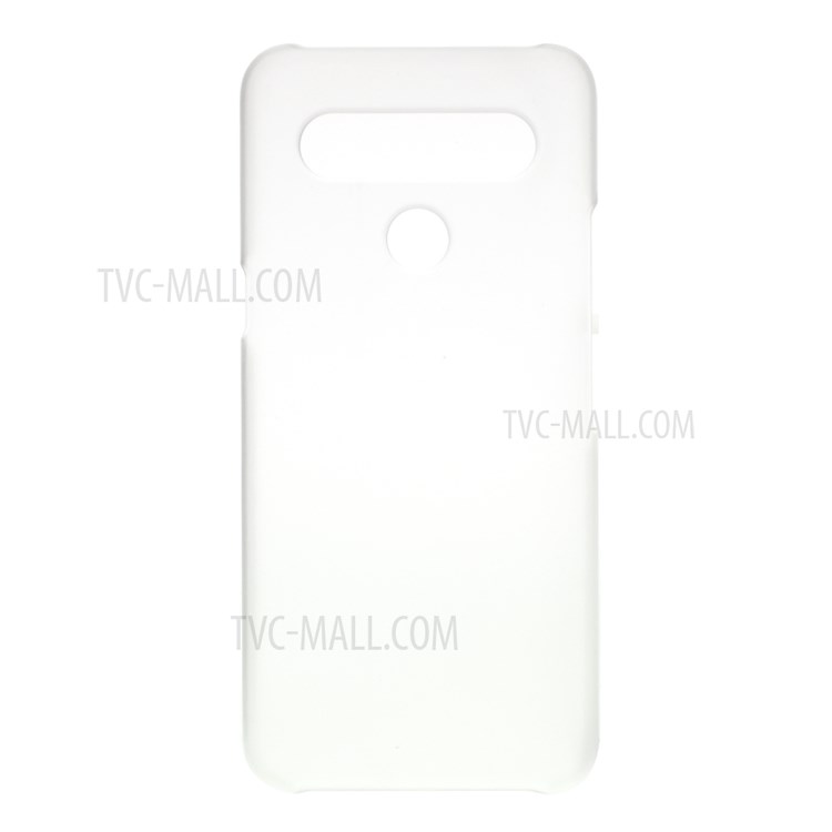 Rubberized Plastic Cell Phone Case for LG K61 - Transparent-1