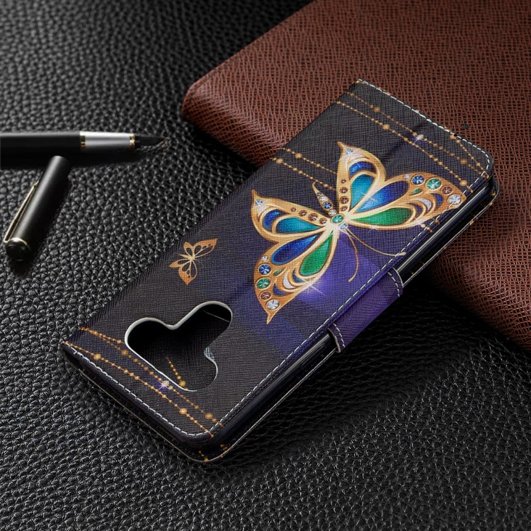 Pattern Printing Leather Stand Case with Card Slots for LG K51 - Vivid Butterfly-8
