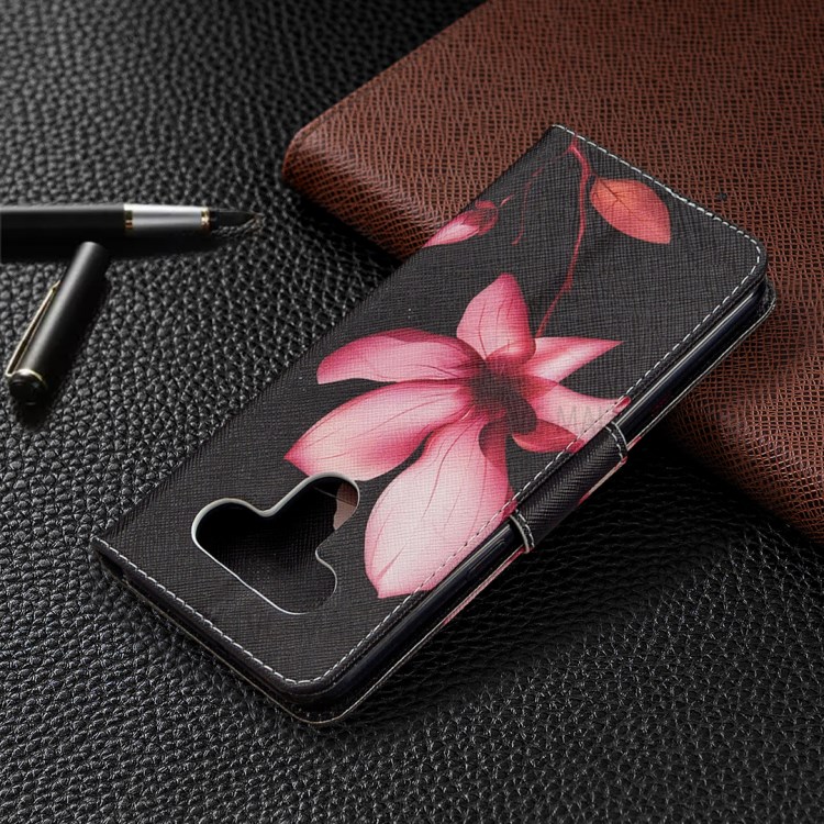 Pattern Printing Leather Stand Case with Card Slots for LG K51 - Vivid Flower-8