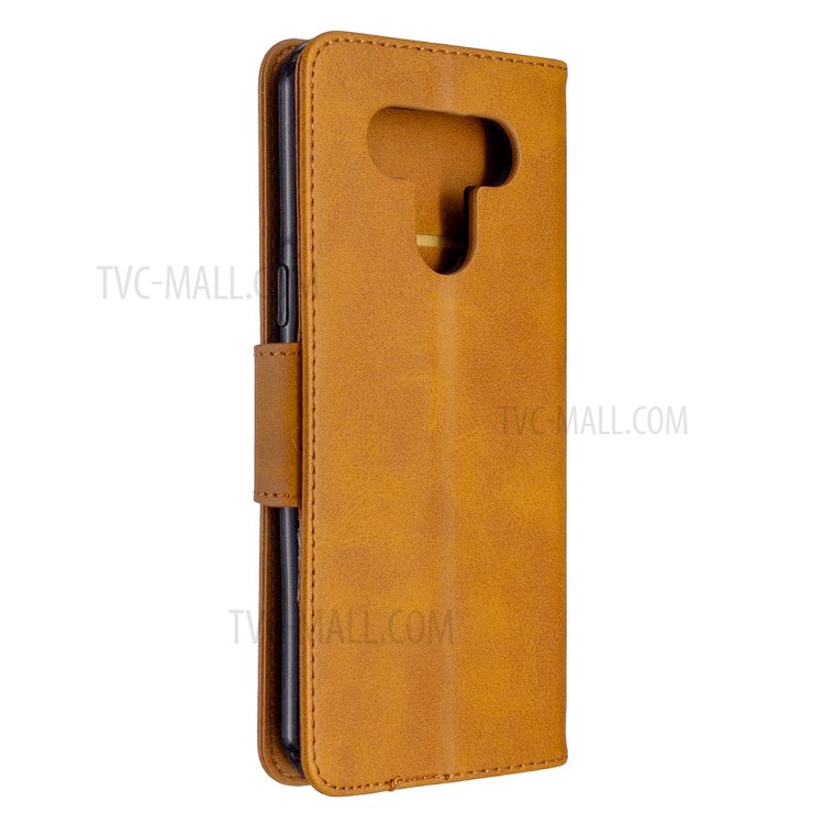 Wallet Leather Case with Stand Shell for LG K51 - Brown-3