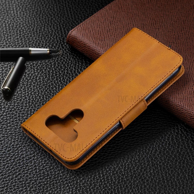 Wallet Leather Case with Stand Shell for LG K51 - Brown-8