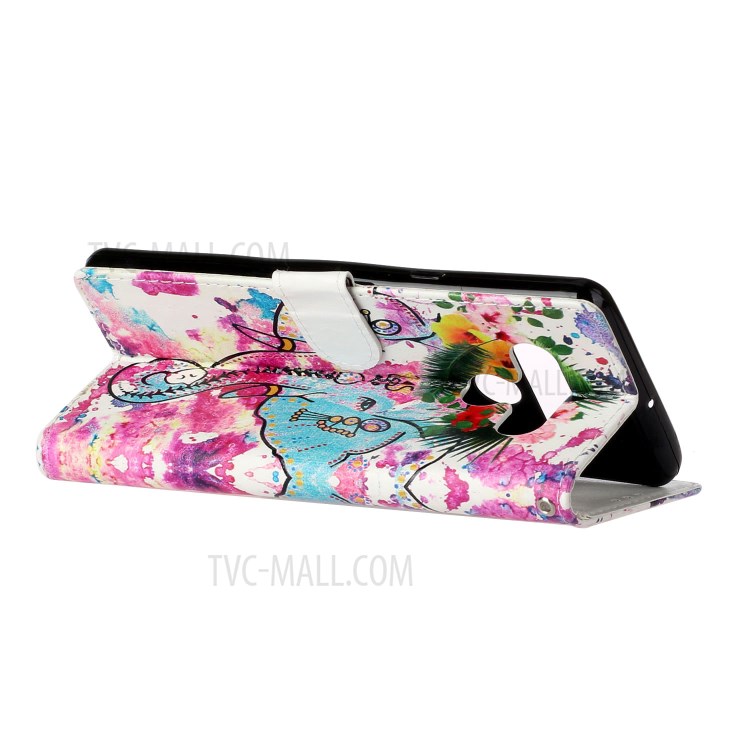 Embossed Patterned Wallet Leather Phone Cover with Strap for LG Stylo 6 - Elephant-4