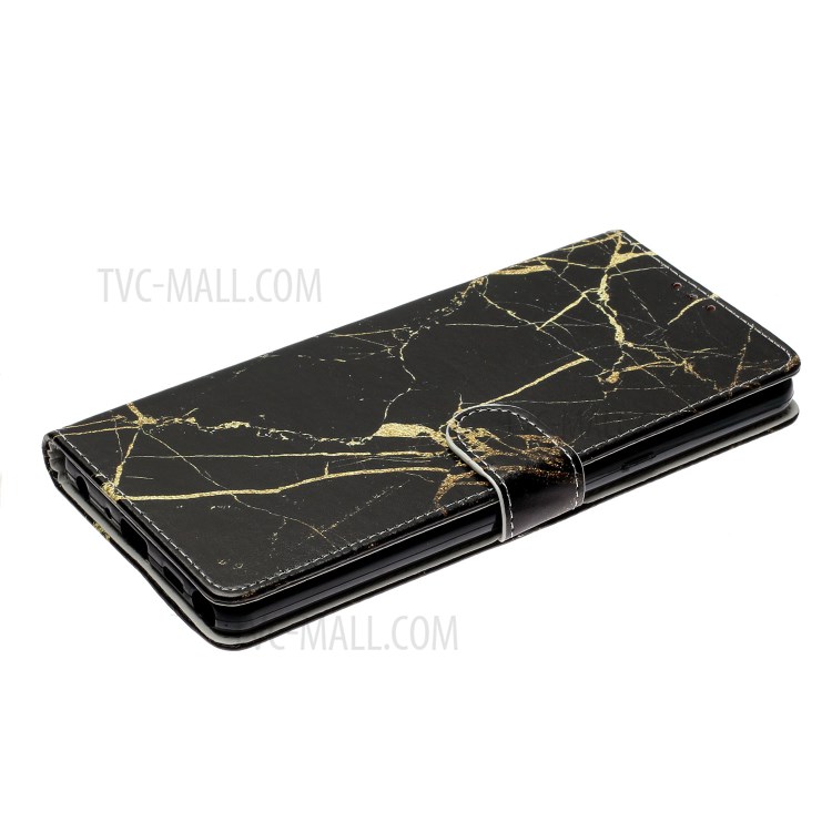 Impression De Téléphone Portable En Cuir Magnétique De La Peau Pour Samsung Galaxy S20 - Noir-6