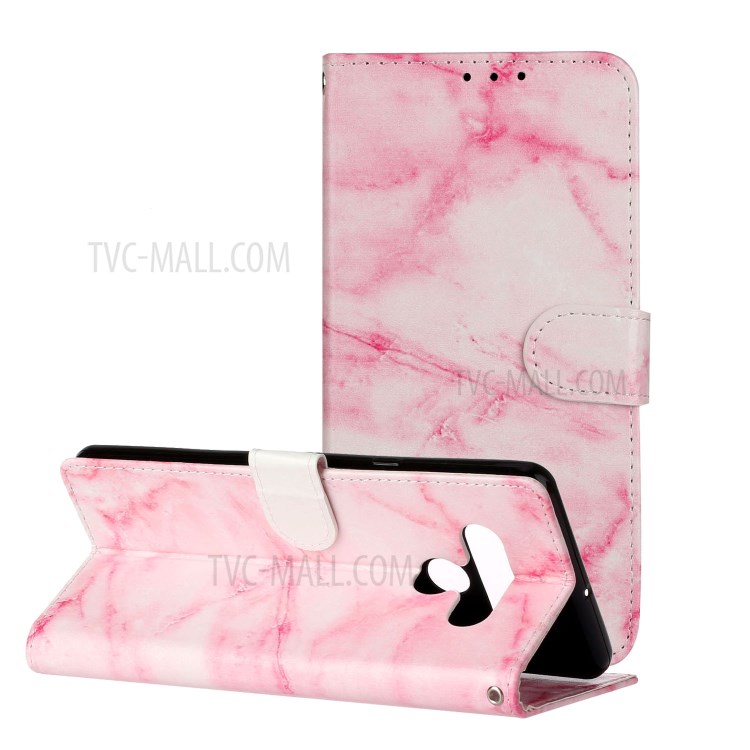 Printing Skin Magnetic Leather Cell Phone Cover for LG Stylo 6 - Pink-1