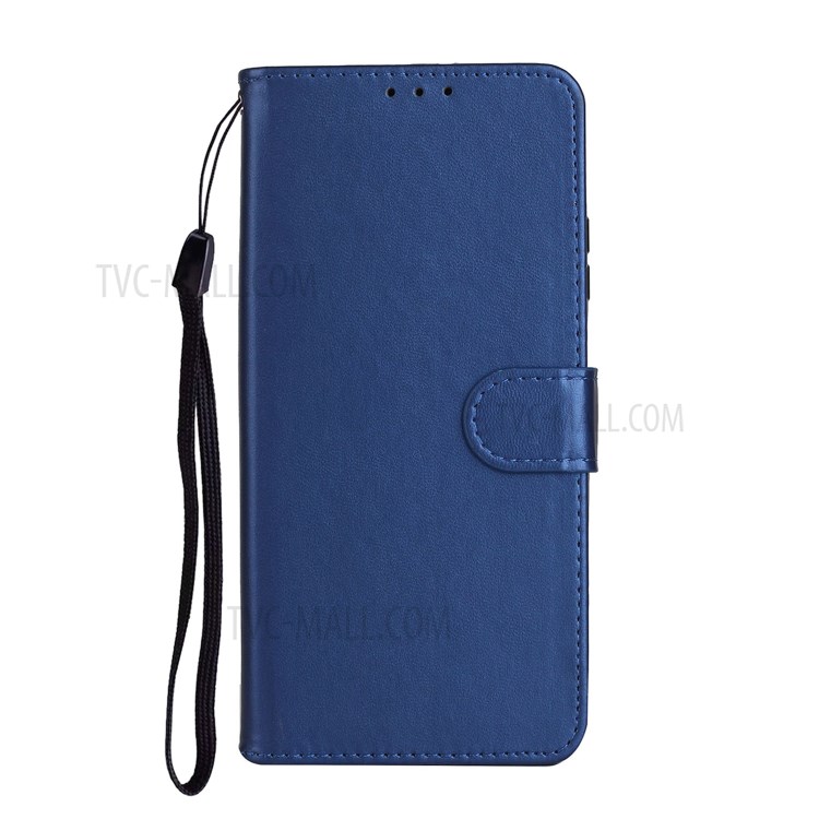 With Wallet Leather Stand Phone Case for LG K51 - Blue-2