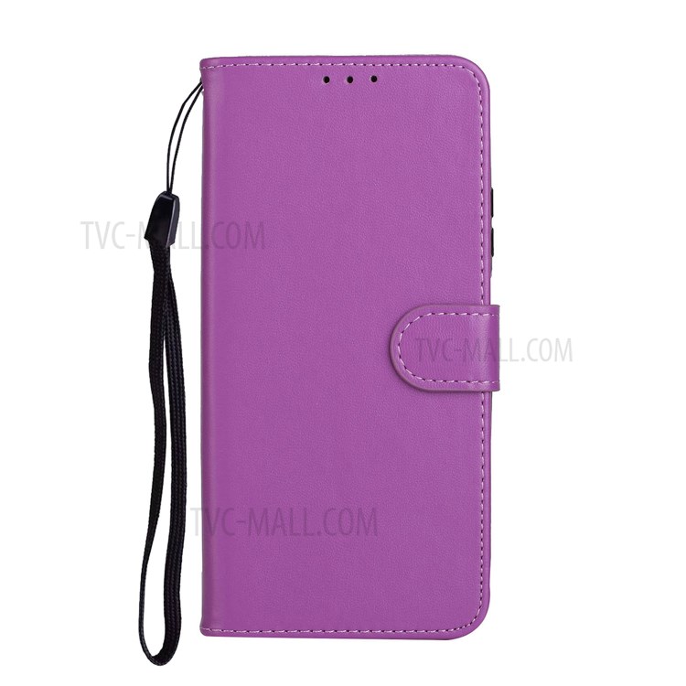 With Wallet Leather Stand Phone Case for LG K51 - Purple-3