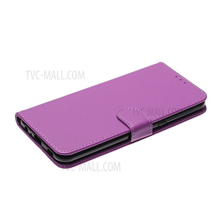With Wallet Leather Stand Phone Case for LG K51 - Purple-6